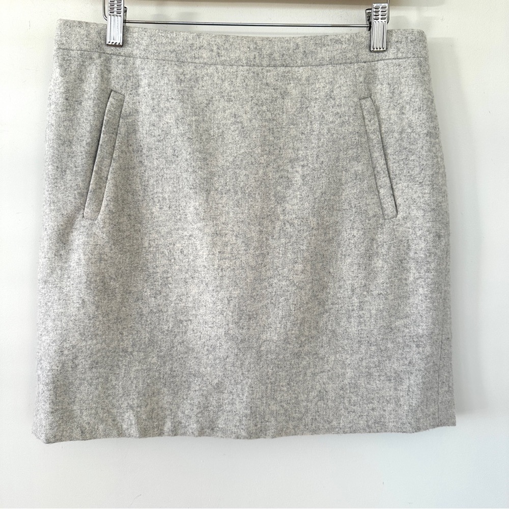 J. Crew mini skirt in a wool blend, fully lined